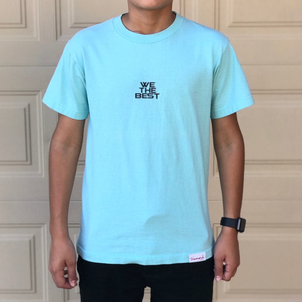 Men’s Turquoise Hipster Short Sleeve Tee